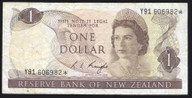 New Zealand - 1 Dollar - Knight - Y91 606982* - Star Note