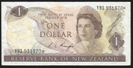 New Zealand - 1 Dollar - Knight - Y91 531970* - Star Note - Fine