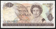 New Zealand - 1 Dollar - Hardie - AGV926432 - Last Prefix - Fine