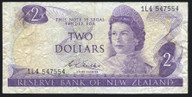New Zealand - 2 Dollars - Wilks - 1L4 547554 - Last Prefix