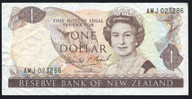 New Zealand - 1 Dollar - Brash - AMJ023286 - First Prefix - Fine