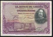 Spain - 50 Pesetas - B7,850,340 - P75 - VF
