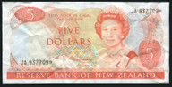 New Zealand - $5 - Russell - Star Note - JA937709* - Fine