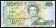 New Zealand - $20 - Brash - ZZ075118 - Replacement Prefix - VF
