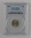 New Zealand - 1940 - Sixpence - KM8 - PCGS MS65