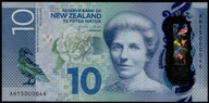 New Zealand - $10 Polymer Banknote - Wheeler - AH15 000046