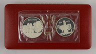 Iceland - 1974 - 500 / 1000 Krónur Silver Proof Coin Set - 1100th Settlement Anniversary