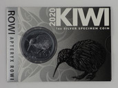 New Zealand - 2020 - Silver Dollar Specimen Coin - Kiwi - Rowi