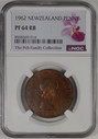 New Zealand - 1962 - Penny - Proof - NGC PF64 RB