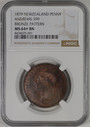 New Zealand - 1879 - Pattern Penny - NGC MS64+ BN