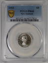 New Zealand - 1953 - Sixpence - PCGS PR66