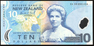New Zealand - $10 - Brash - DA99 860428 - Last Prefix - Unc