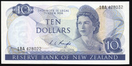 New Zealand - $10 - Knight - Error - Mismatched Serials - 18A 428032/22 - Unc