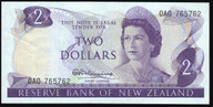 New Zealand - $2 - Fleming - First Prefix - 0A0 765762 - gEF