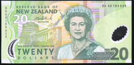New Zealand - $20 - Bollard - Last Prefix - DA05 169625 - Unc