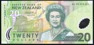 New Zealand - $20 - Bollard - First Prefix - AA05 359501 - Unc