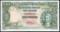 New Zealand - 10 Pounds - Fleming - 9F 607025 - Fine