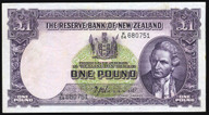 New Zealand - 1 Pound - Hanna - K/54 680751 - gVF