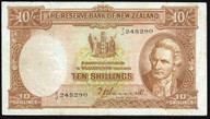 New Zealand - 10 Shillings - Hanna - 7/J 245290 - Fine