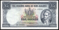 New Zealand - 5 Pounds - Fleming - S5 035280 - VF
