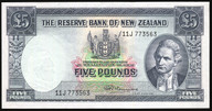 New Zealand - 5 Pounds - Fleming - 11J 773563 - EF