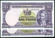 New Zealand - 1 Pound - Hanna - Consecutive Pair - K/53 387109 - K/53 387110 - aUnc