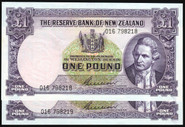 New Zealand - 1 Pound - Wilson - Consecutive Pair - 016 798218 - 016 798219 - aUnc
