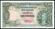 New Zealand - 10 Pounds - Fleming - First Prefix - 6F 933870 - aUnc