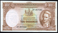 New Zealand - 10 Shillings - Fleming - 3Y 457040 - gEF