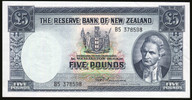 New Zealand - 5 Pounds - Fleming - B5 378598 - aUnc