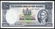 New Zealand - 5 Pounds - Fleming - S8 760009 - gVF