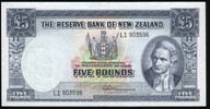 New Zealand - 5 Pounds - Fleming - L1 903596 - VF