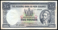 New Zealand - 5 Pounds - Fleming - S3 426484 - VF
