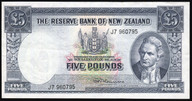 New Zealand - 5 Pounds - Fleming - J7 960795 - EF