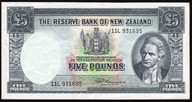 New Zealand - 5 Pounds - Fleming - 11L 931695 - EF