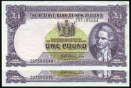 New Zealand - 1 Pound - Fleming - Consecutive Pair - 293 185644 - 293 185645 - EF