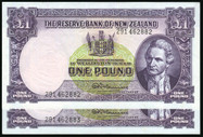 New Zealand - 1 Pound - Fleming - Consecutive Pair - 291 462882 - 291 462883 - gEF