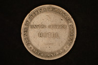 New Zealand - 1874 - United Service Hotel - Penny Token - L344 - A3341 - Fine