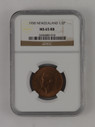 New Zealand - 1950 - Half Penny - MS65 RB - 2606880-018