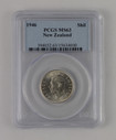 New Zealand - 1946 - Shilling - MS63 - 15634600