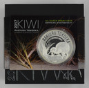 New Zealand - 2017 - Silver Dollar Proof Coin - Kiwi - Rakiura Tokoeka