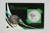 New Zealand - 2006 - Silver Dollar Specimen Coin - North Island Brown Kiwi