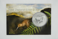 New Zealand - 2007 - Silver Dollar Specimen Coin - Great Spotted Kiwi