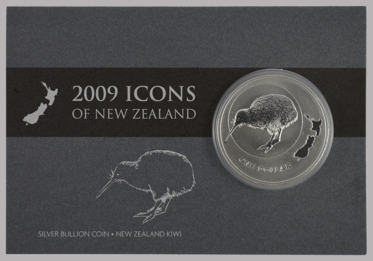 New Zealand 2009 Silver Dollar Specimen Coin Icons Of New Zealand