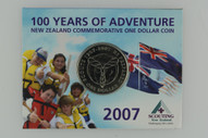 New Zealand - 2007 - Uncirculated Dollar Coin - Centenary Of Scouting