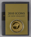 New Zealand - 2010 - $10 Gold Proof Coin - Icons of New Zealand - Kiwi