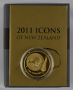 New Zealand - 2011 - $10 Gold Proof Coin - Icons of New Zealand - Kiwi