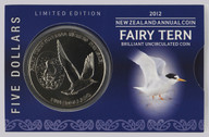 New Zealand - 2012 -  Brilliant Uncirculated $5 Coin - Fairy Tern