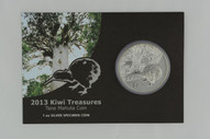 New Zealand - 2013 - Uncirculated Silver Dollar Specimen Coin - Kiwi Treasures