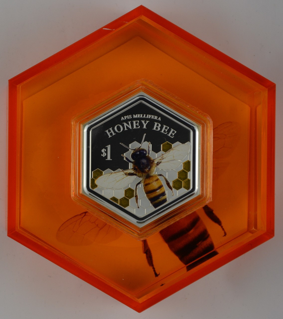 New Zealand 2016 Silver Dollar Proof Coin Honey Bee Oceanic Mint